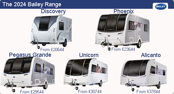 Bailey Touring Caravan Range